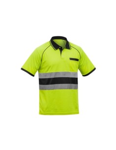 POLO FORTE MANGA CORTA AMARILLO-NEGRO AV