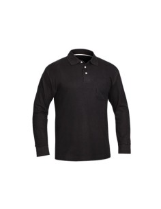 POLO MANGA LARGA NEGRO