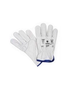 GUANTE PIEL FLOR TÉRMICO GRIS