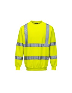 SUDADERA PORTWEST AMARILLA ALTA VISIBILIDAD 2