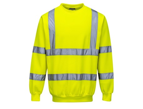 SUDADERA PORTWEST AMARILLA ALTA VISIBILIDAD