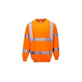 SUDADERA PORTWEST NARANJA ALTA VISIBILIDAD