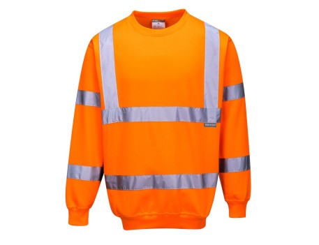 SUDADERA PORTWEST NARANJA ALTA VISIBILIDAD