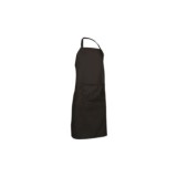 DELANTAL CHEF OVEN NEGRO CON PETO Y BOLSILLO VALENTO