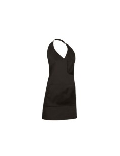 DELANTAL BISTRO NEGRO PEQUEÑO CON PETO