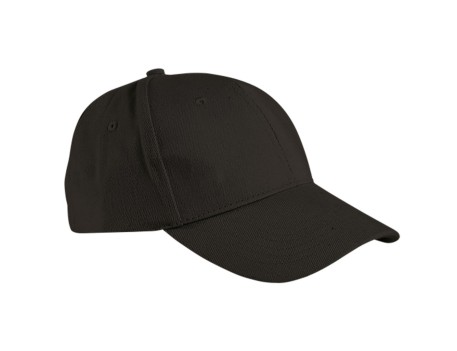 GORRA TORONTO NEGRA 6 PANELES ALGODÓN VALENTO