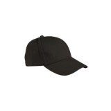 GORRA TORONTO NEGRA 6 PANELES ALGODÓN VALENTO