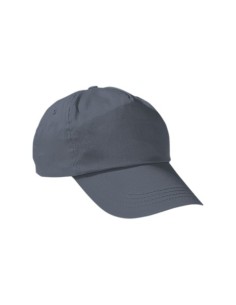 GORRA PROMOTION GRIS 5 PANELES ALGODÓN VALENTO
