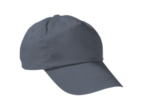 GORRA PROMOTION GRIS 5 PANELES ALGODÓN VALENTO