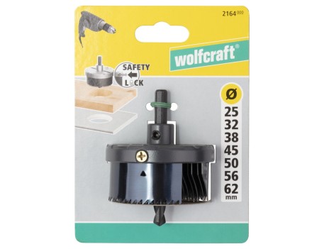JUEGO 7 SIERRAS DE CORONA ECONÓMICAS 25-62MM WOLFCRAFT
