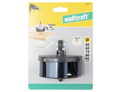 KIT 5 SIERRAS CORONA ECONOMIC 60-95MM WOLFCRAFT