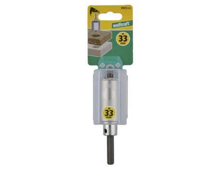 CORONA PERFORACIÓN CARBURO TUNGSTENO 43MM CON EJE