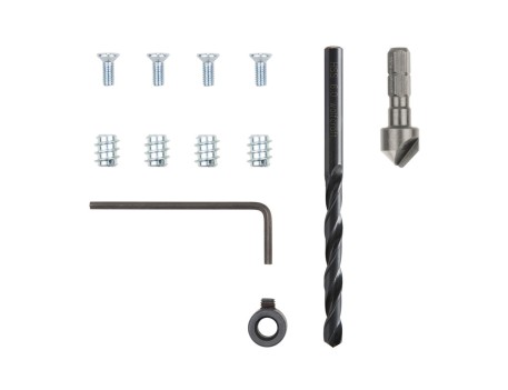 KIT REPARACIÓN BISAGRAS CAZOLETA 11 PIEZAS WOLFCRAFT