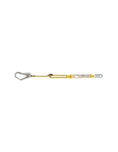 CUERDA REGULABLE 1.98M CON ABSORBEDOR Y MOSQUETÓN