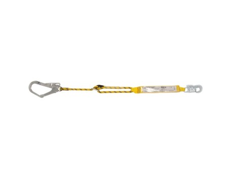 CUERDA REGULABLE 1.98M CON ABSORBEDOR Y MOSQUETÓN