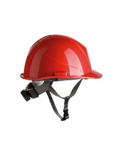 CASCO OBRA ROJO HDPE AJUSTE ROSCA + BARBOQUEJO