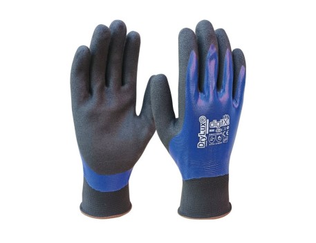GUANTE DRYLUX NITRILO BICAPA IMPERMEABLE AZUL