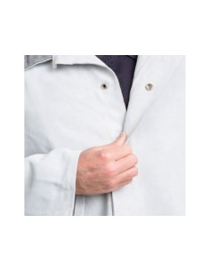 CHAQUETA CUERO SERRAJE SOLDADOR GRIS SAFETOP 2