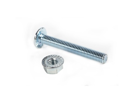 TORNILLO GALVANIZADO M8X57MM CON TUERCA CARRETILLA