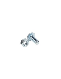 TORNILLO GALVANIZADO M8X20MM CON TUERCA CARRETILLA