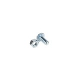 TORNILLO GALVANIZADO M8X20MM CON TUERCA CARRETILLA