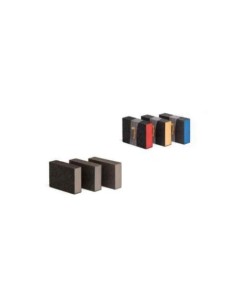 ESPONJA ABRASIVA TACO ROJO GRANO MEDIO MIARCO