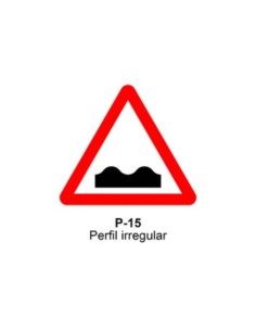 SEÑAL TRIANGULAR DOBLE BADEN-RESALTO P15 70CM MOPU