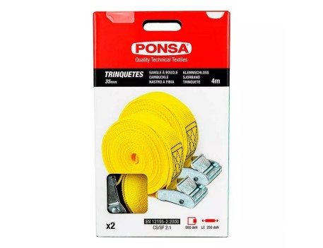 RATCHET BLISTER 25MM SIN FIN 5M AMARILLO PROFESIONAL