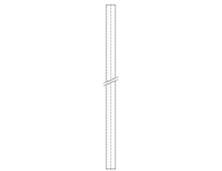 VARILLA ROSCADA M6 ACERO GALVANIZADO 1000MM
