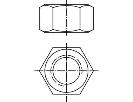 TUERCA DIN934-8 ZINC M20 ALTA RESISTENCIA
