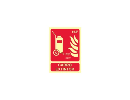 SEÑAL A4 FOTOLUMINISCENTE CARRO MOVIL EXTINCIÓN
