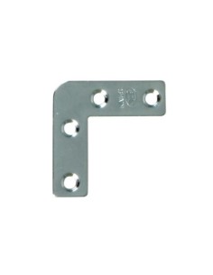 ESCUADRA PLANA 40 MM ACERO ZINCADO AMIG 2