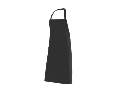 DELANTAL PETO POLIÉSTER NEGRO VELILLA 404204