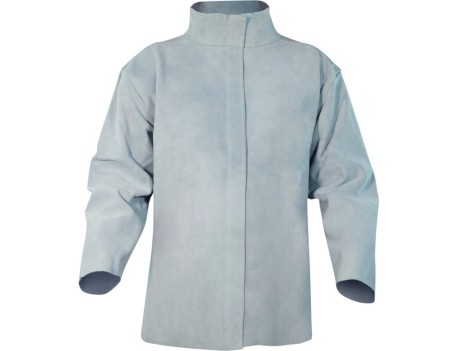CHAQUETA CUERO SOLDADOR DELTAPLUS SUMVES GRIS