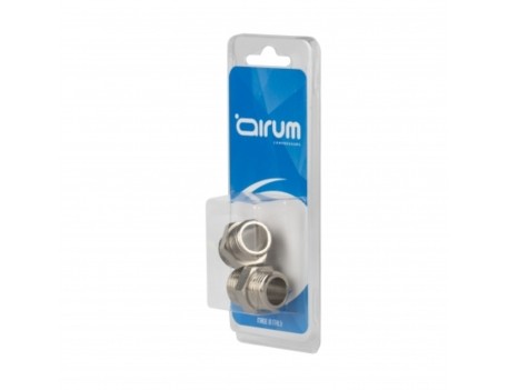 RACOR DOBLE MACHO AIRUM 3/8 2PZ AM1412214