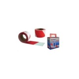 CINTA SEÑALIZACIÓN ROJO/BLANCO 10CMX200M CVTOOLS 1566