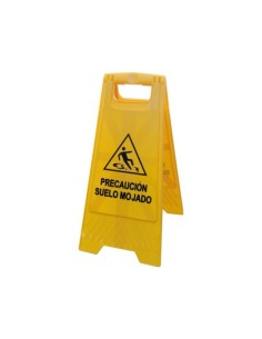 SEÑAL PVC PLEGABLE SUELO MOJADO 63CM REF.0391