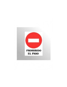 CARTEL PVC PROHIBIDO EL PASO 21X29 CM REF 0282P
