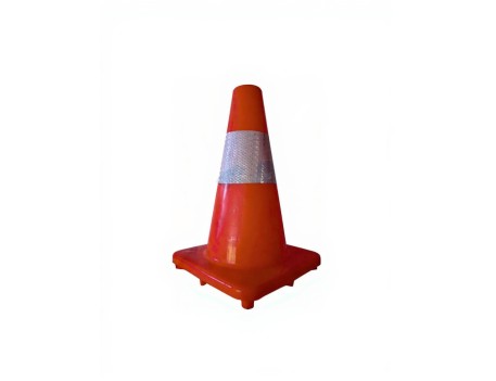CONO SEÑALIZACIÓN FLUORESCENTE 32CM CVTOOLS 1635