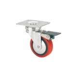 RUEDA GIRATORIA ALEX Ø100MM FRENO PLACA REF 1-0553