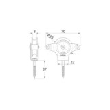 POLEA ZINCADA ROLDANA METÁLICA 39MM MODELO 4
