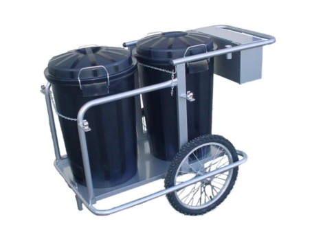 CARRO BARRENDERO 2 CUBOS 95 LITROS