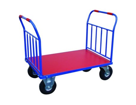 PLATAFORMA 1210X710 RUEDAS NEUMATICAS Y DOS ASAS