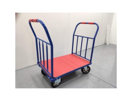 PLATAFORMA CON RUEDAS DE GOMA ELÁSTICA Y DOS ASAS 910X610