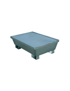 CUBETA COLECTORA 2 BIDONES GALVA GRIS