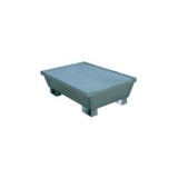 CUBETA COLECTORA 2 BIDONES GALVA GRIS