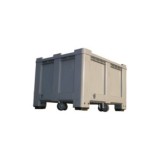 CONTENEDOR PLÁSTICO LISO CON RUEDAS 5049-R