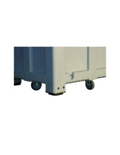CONTENEDOR PLÁSTICO LISO CON RUEDAS 5049-R 2
