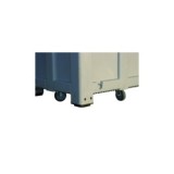 CONTENEDOR PLÁSTICO LISO CON RUEDAS 5049-R