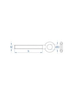 ARGOLLA FORJADA ZINCADA PARA ANCLAJES 12 MM X 90 MM 2
